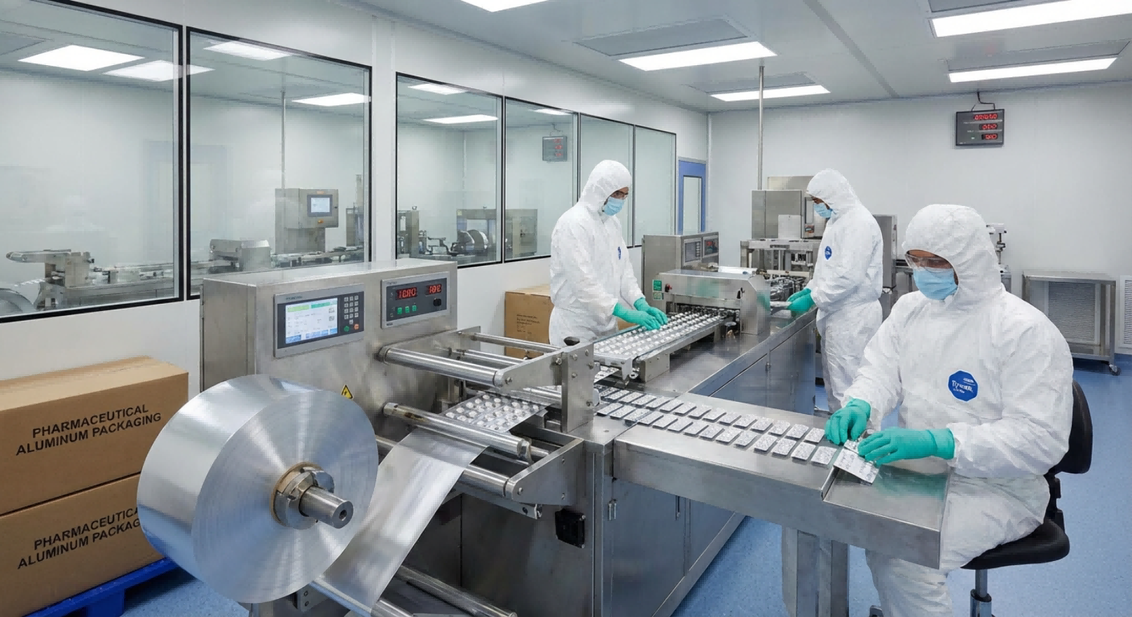 Alu-alu foil 智能生产线示意