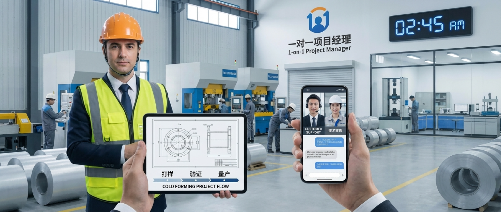 客户支持团队示意